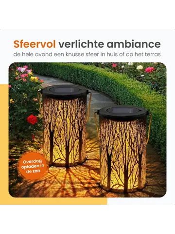 Solar Tafellamp Oasis – 2 Stuks - LED