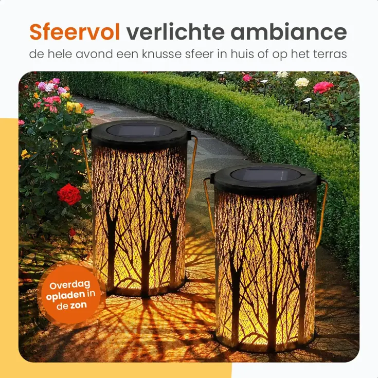 Solar Tafellamp Oasis – 2 Stuks - LED