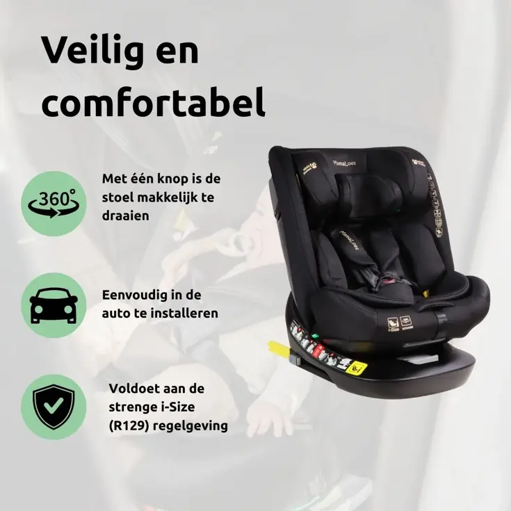 Sef 40-150 cm 360° i-Size Autostoel