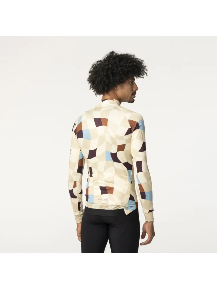 Square Fietsshirt Lange Mouwen Performance Heren