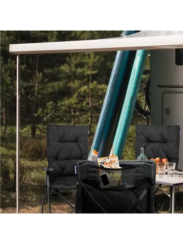 Campingstoel Luxe Duo – Draagtas – Zwart