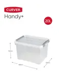 Curver Handy+ Opbergbox - 20L - 3 stuks