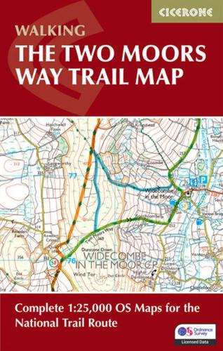 Kaartgids Booklet Two Moors Way Map