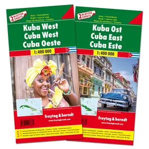 Wegenkaart Cuba West en Oost 2-kaartenset