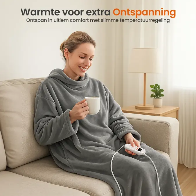Goliving Elektrische deken met Mouwen 195x125