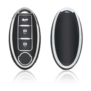TPU Sleutelhoesje voor Nissan zwart,zilver,grijs A