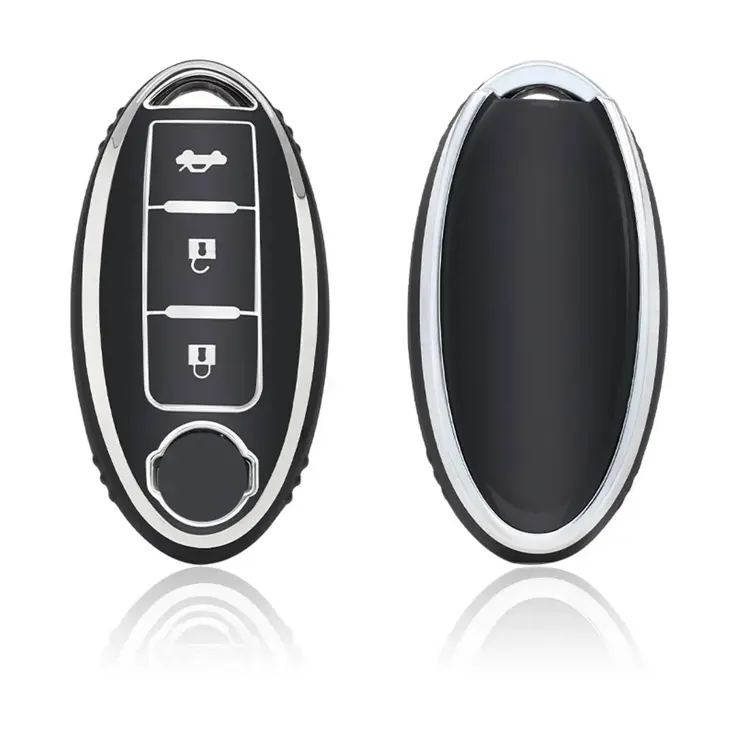 TPU Sleutelhoesje voor Nissan zwart,zilver,grijs A