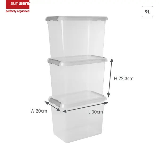 Comfort line - Opbergbox - 9L - 3-dlg