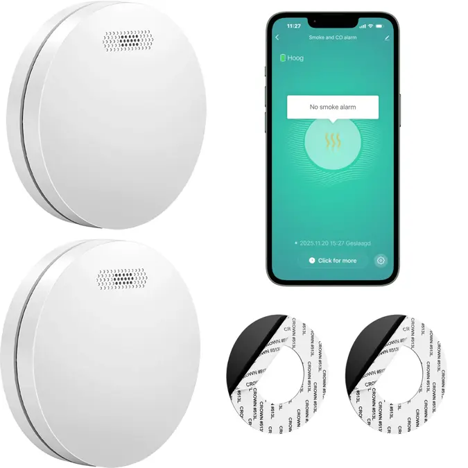 SM11W Slimme rookmelder 2-pack