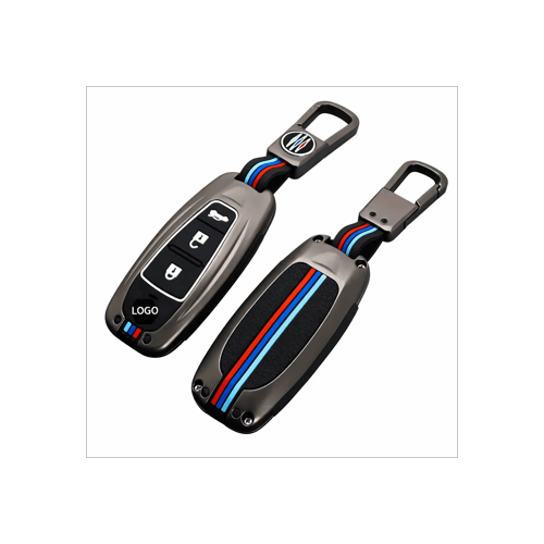 Metalen Sleutelhoesje voor Suzuki grijs A3B