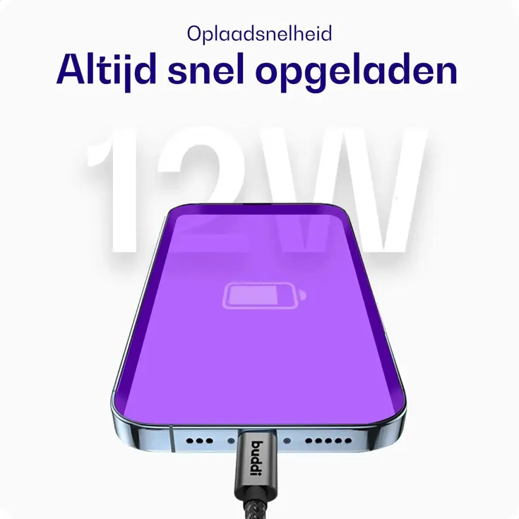 Flex USB-A naar USB-C Kabel 1M Wit