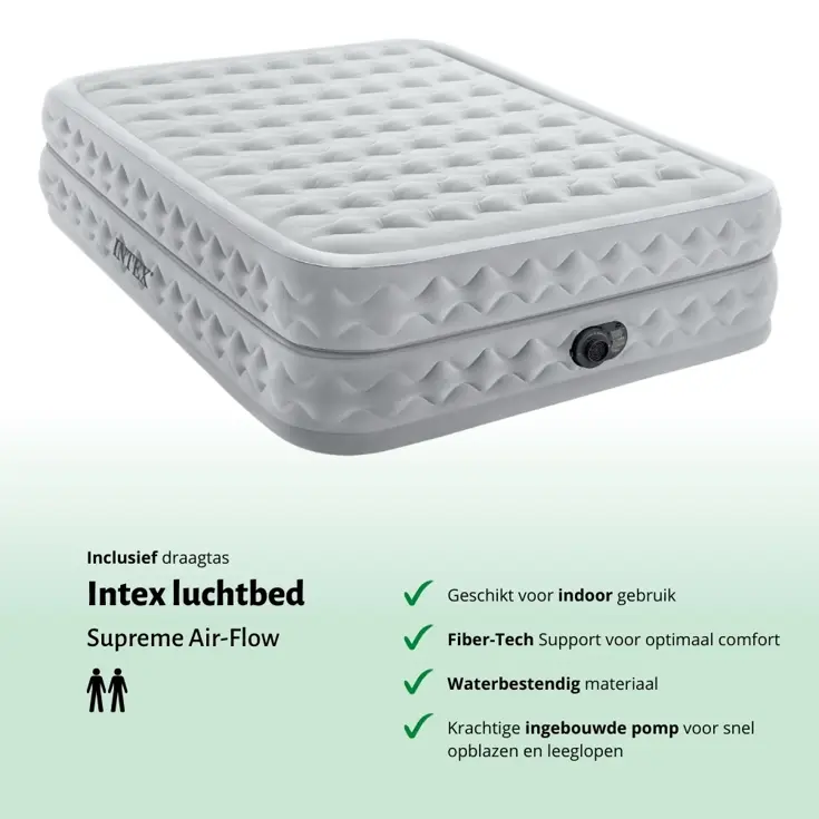 Luchtbed - Intex - 2P - 152x203 + Pomp