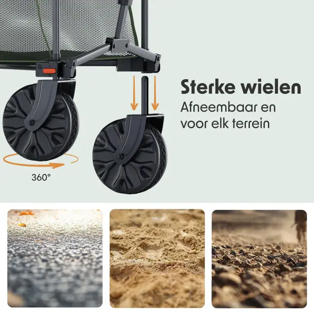 LifeGoods Dubbele Bolderkar – 200KG