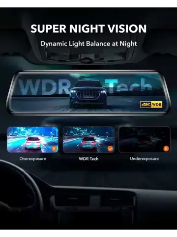 G930 4K GPS 64gb Mirror dashcam