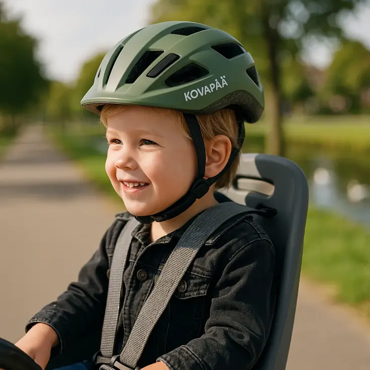 Lappi Fietshelm Baby met Opberghoes