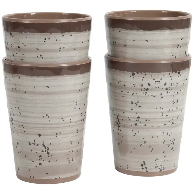 Bo-Camp Beker Ø 8,5 cm 4 Stuks Melamine