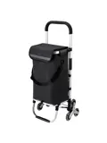 40L boodschappentrolley met trapwielen