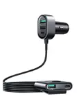 Autolader USB-A / USB-C - Zwart