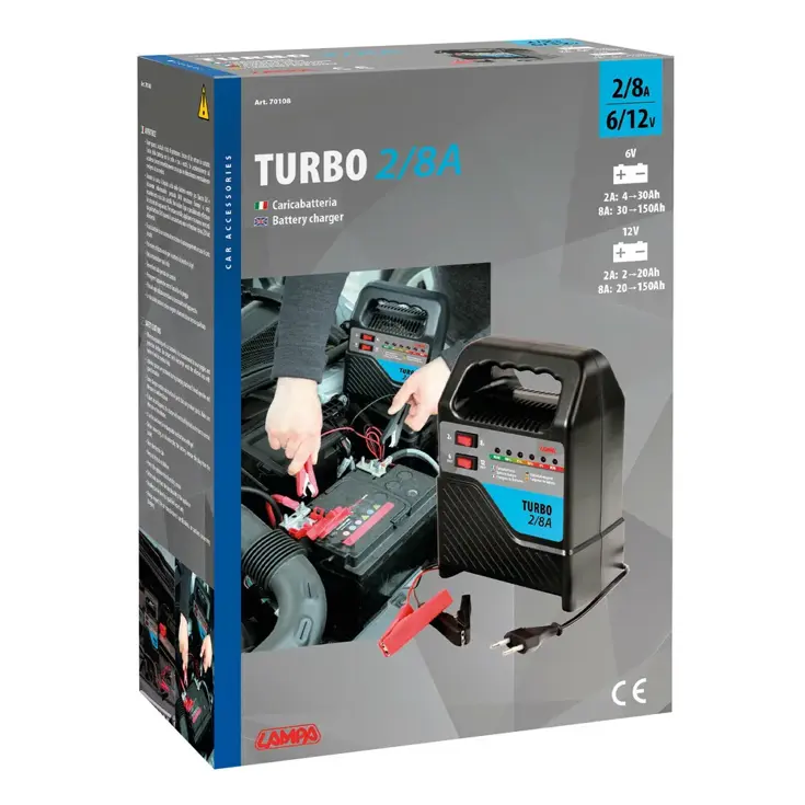Acculader turbo 6-12V 2-8A
