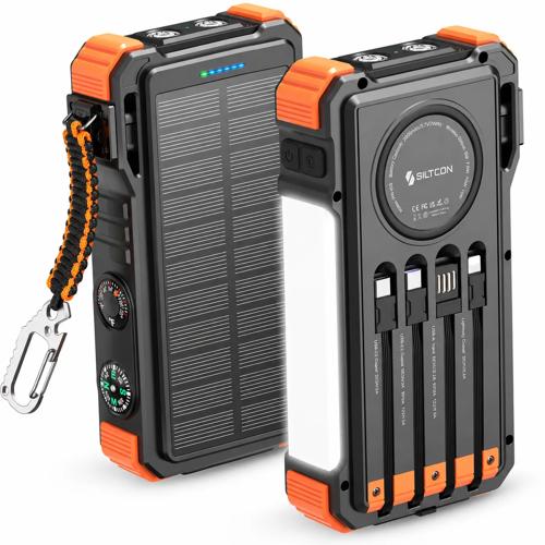 Solar Powerbank - 20.000mAh - 15W Draadloos
