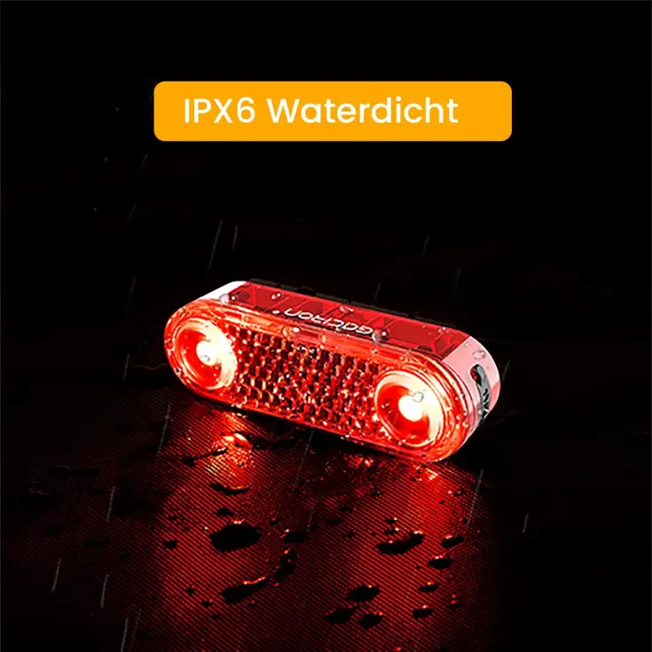 Achterlicht Fiets met smart remlicht 60 lumen
