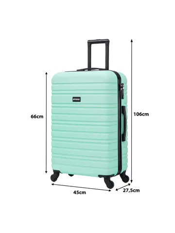 Reiskoffer M ABS 74L met TSA-slot en 360° wielen