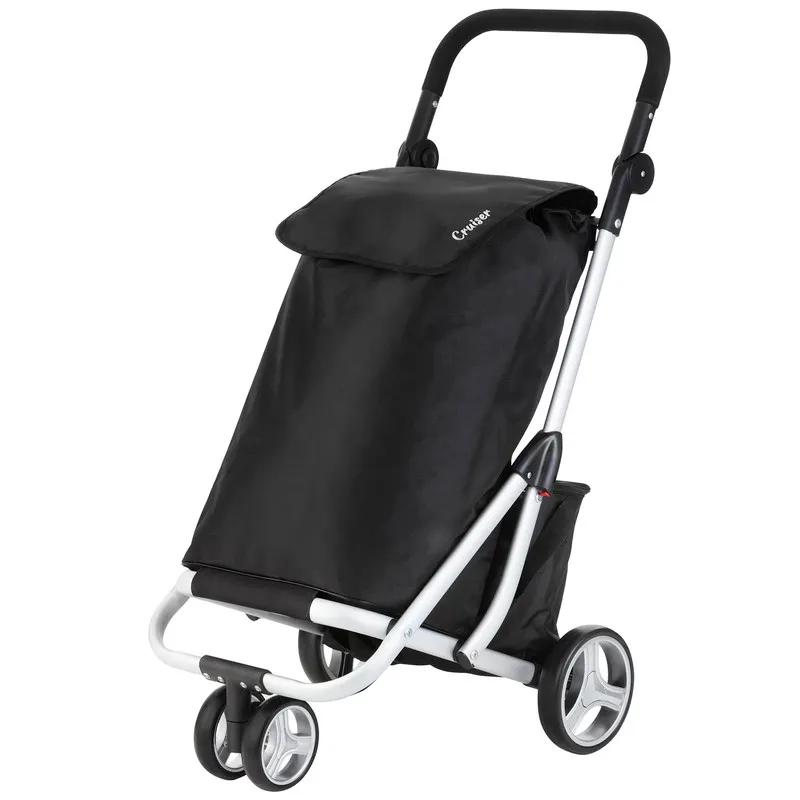 Cruiser  3 Wheel Boodschappenwagen 72L  Zwart   XXL