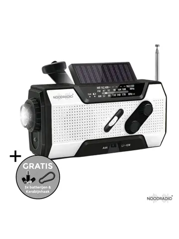 Noodradio® Solar Opwindbaar Met Batterijen