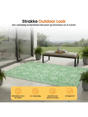 Buitenkleed - 183x290cm - Incl. Draagtas