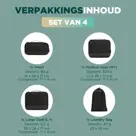 Remodius Packing Cubes Set 4-delig met Compressie