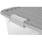 Kis W Opbergbox L - 50L - transparant/grijs