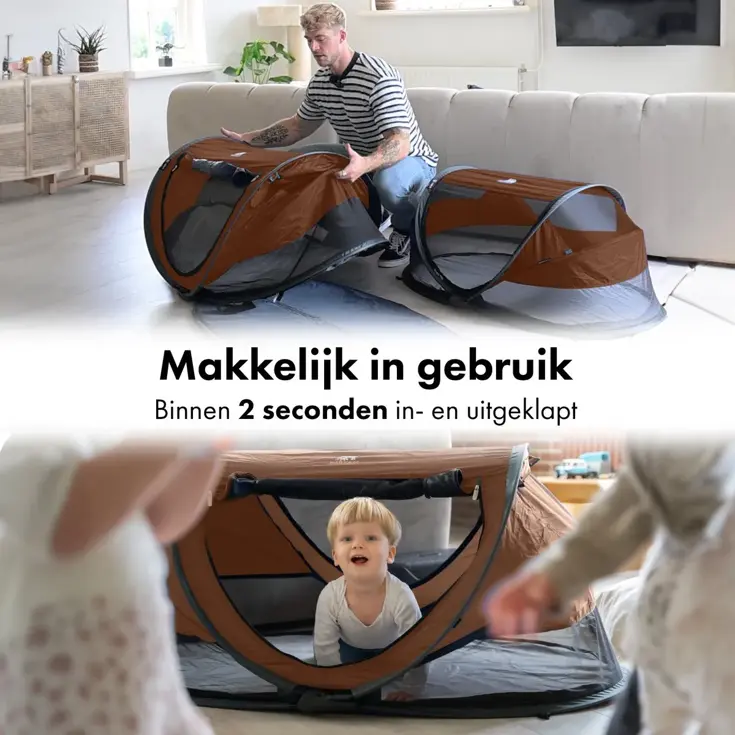 Peuter luxe campingbedje - Zelfopblaasbare matras