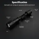FlinQ Zaklamp - Military Flashlight - 2-pack
