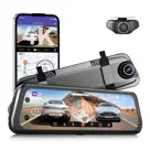 AR09 4K 2CH Full Mirror Wifi Touch dashcam