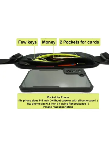 Slimline Heuptas - Sportband - Hardloop Tasje