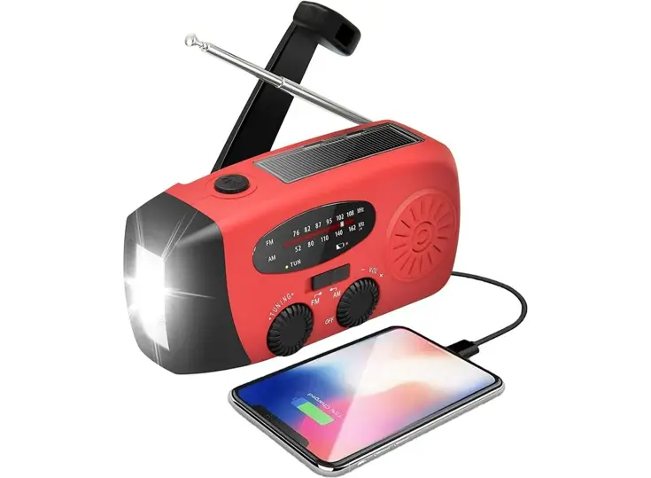 Noodradio met AM/FM/WB en powerbank - 2000 mAh