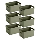 Sigma home - Opbergbox - 13L groen - 6-delig