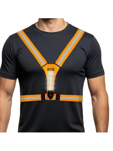 Hardloopvest met verlichting oplaadbaar