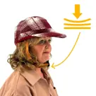 Vizorz SwitchCap fietshelm Woolly cherry cap