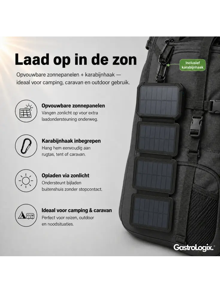 Solar Powerbank 20.000mAh