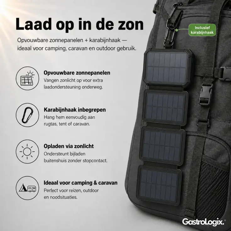 Solar Powerbank 20.000mAh
