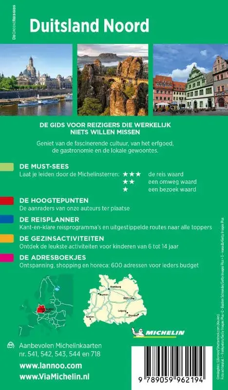 Michelin Reisgids Duitsland-Noord