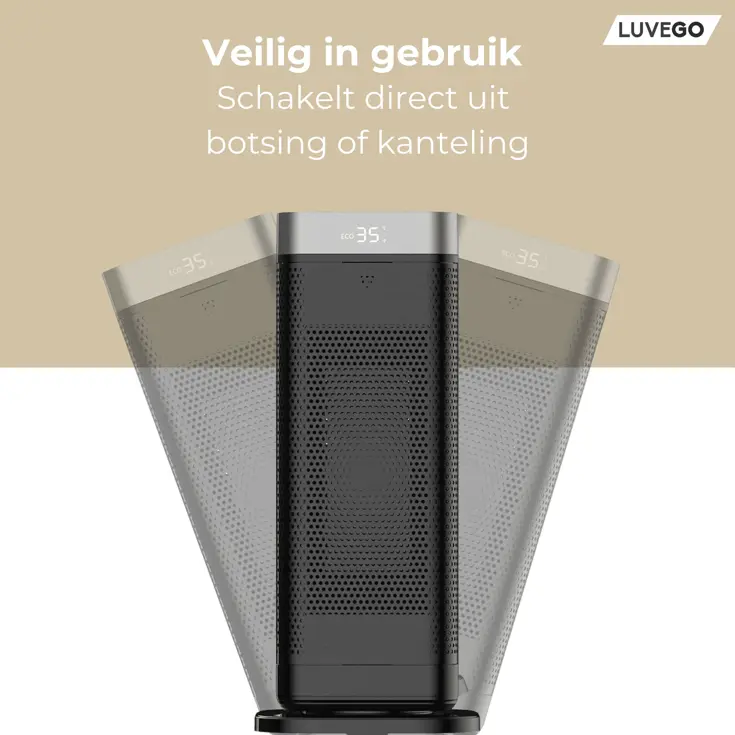 Luvego - Elektrische Kachel - Afstandsbediening