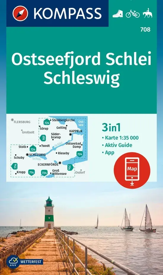Wandelkaart WK708 Ostseefjord Schlei
