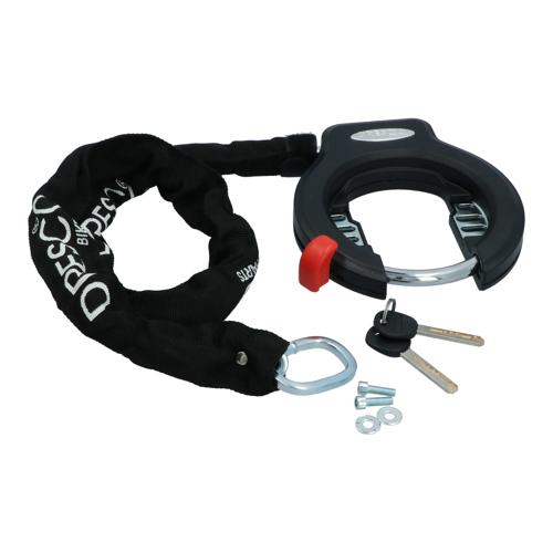 Hoogwaardig ringslot met plug-in ketting 90cm