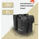 New Looxs Dubbele Fietstas Odense 39 L