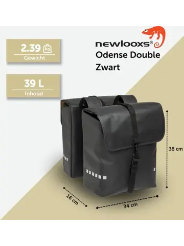New Looxs Dubbele Fietstas Odense 39 L