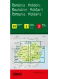Wegenkaart Roemenië - Moldavië 2-zijdig