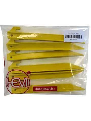 Tentharingen - 23 Cm Geel - 24 Stuks -