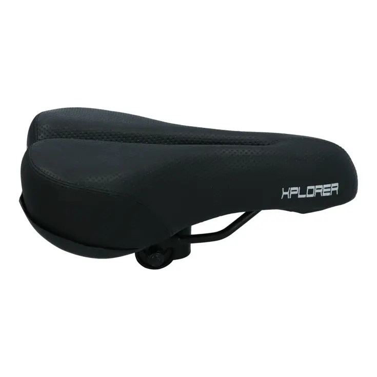 Zwart unisex ATB/MTB zadel met drukvermindering
